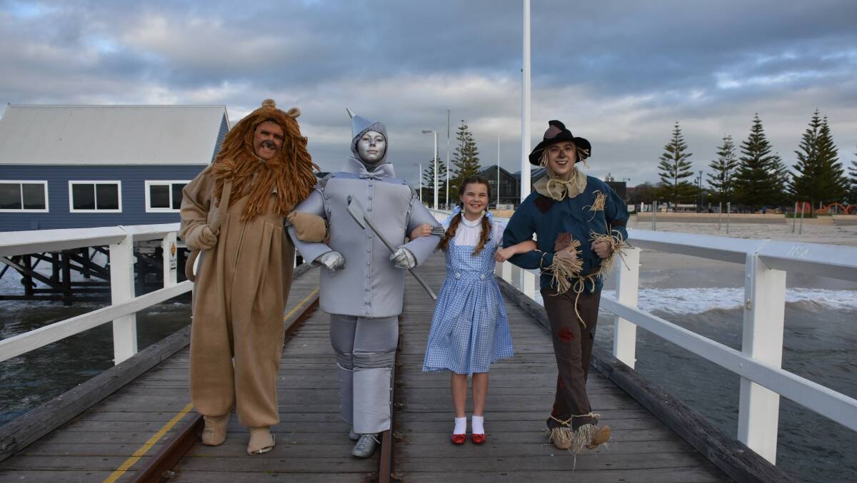 Rob Stuart, Emily Lyons, Kelsi McKenna and Michael Hewson star in the Wizard of Oz at the Weld theatre in Busselton.