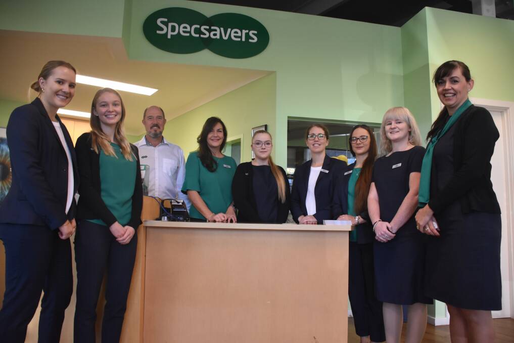 The team at Specsavers Busselton will join HBF Run for a Reason to raise money to train a guide dog in WA.