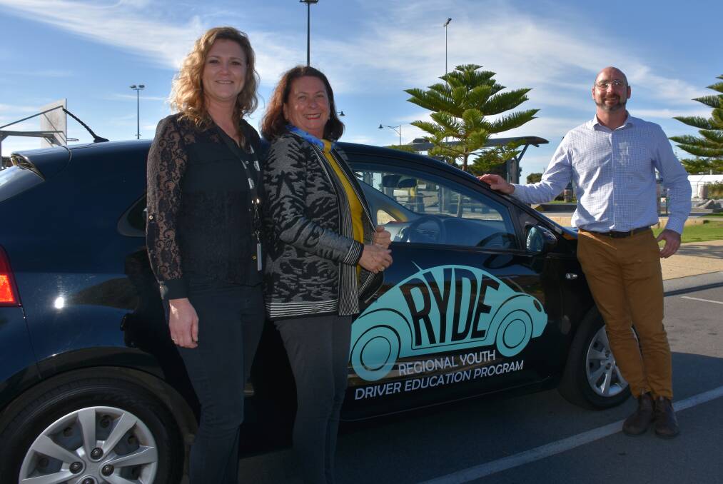 City of Busselton youth development officer Angela Griffin, community development coordinator Vicki James and RYDE South West program manager Colin Anker.