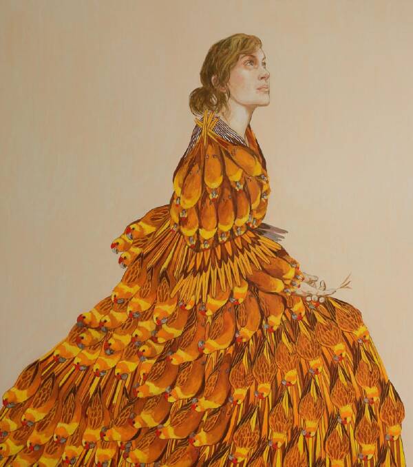 Lori Pensini's portrait of Lucinda Giblett is in the running for the Portia Geach Memorial Art Prize. Image supplied.