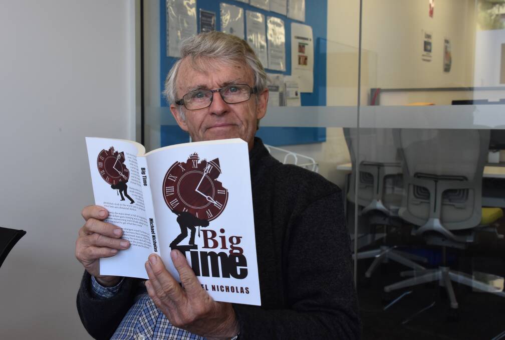 Nannup author Michael Nicholas wrote a novel about small town life which was inspired by Nannup's big clock, and it may just have predicted the clock's future.