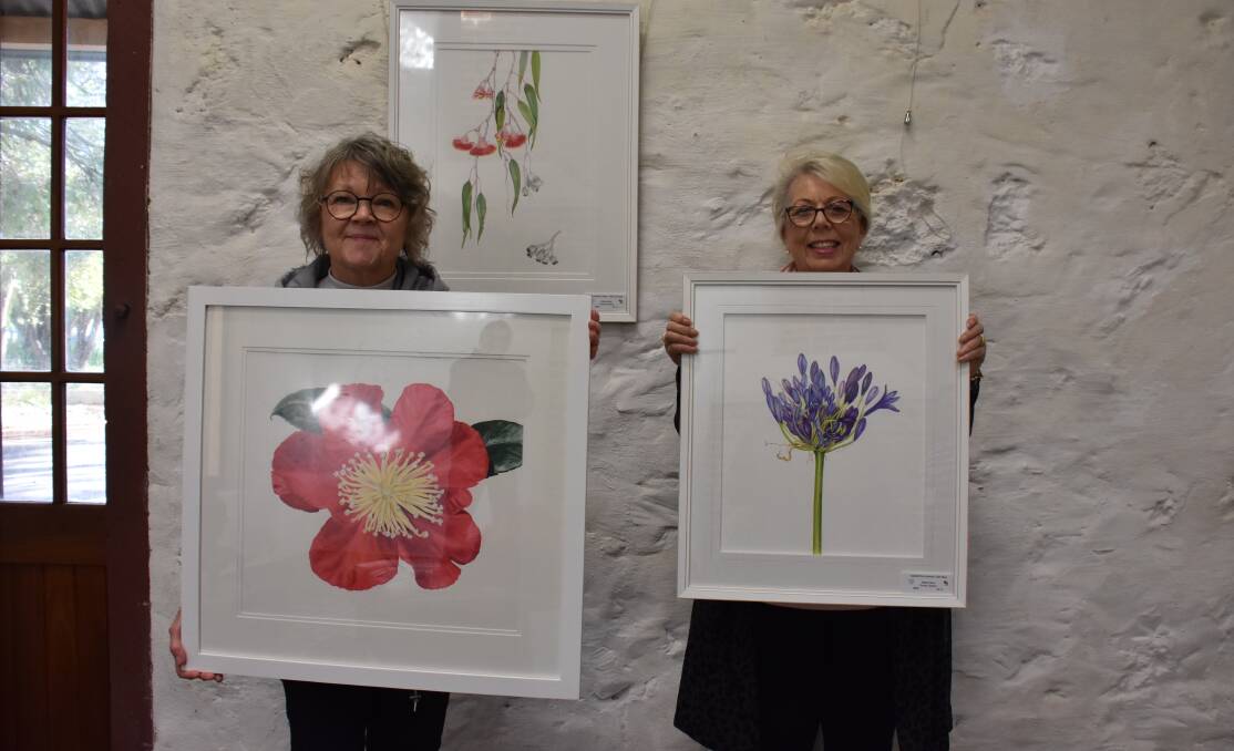 Water colour artists Christine Cresswell and Chrissy Weldon are featured in the latest ArtGeo exhibition Inclusive Excellence which is supporting regional artists.