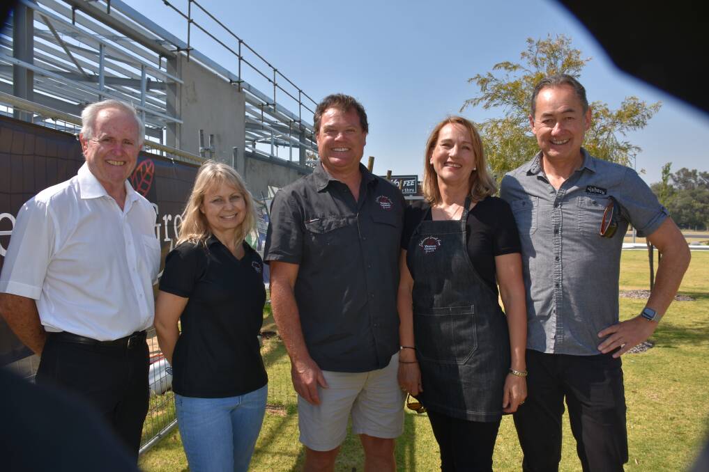 Busselton businessman Ray Mountney, Western Growers co-owners Sharon Seitz, Mick Chitty and, Sonja Mitchell with Yahava owner John Batty.