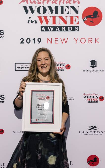 Ulrika Larsson from Clairault Streicker was named Cellar Door Person of the Year at the 2019 Australian Women in Wine Awards held in New York City. Image supplied.
