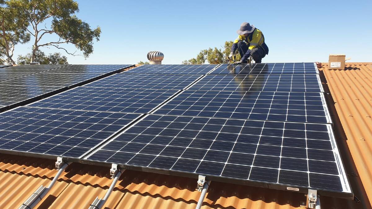 WA Alternative Energy have sent a team of four up to Bidyadanga in WA's northwest to install solar panels on community buildings.