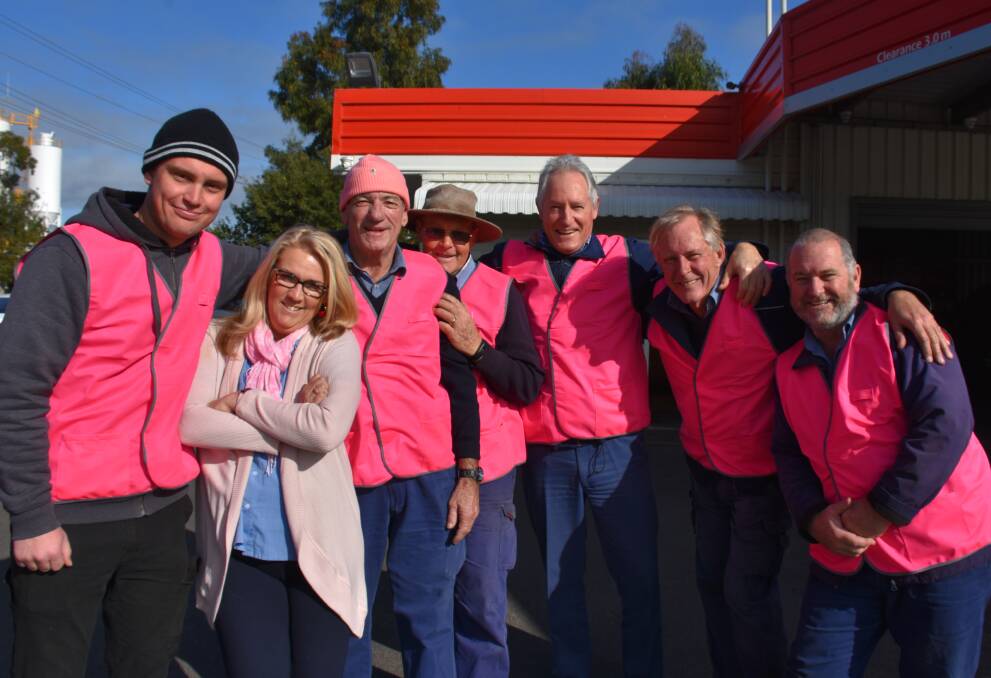 Geographe Petroleum in Busselton took part in the Pink Up Your Region campaign to raise awareness about breast cancer and support one of their workmates who lost his wife to the illness.