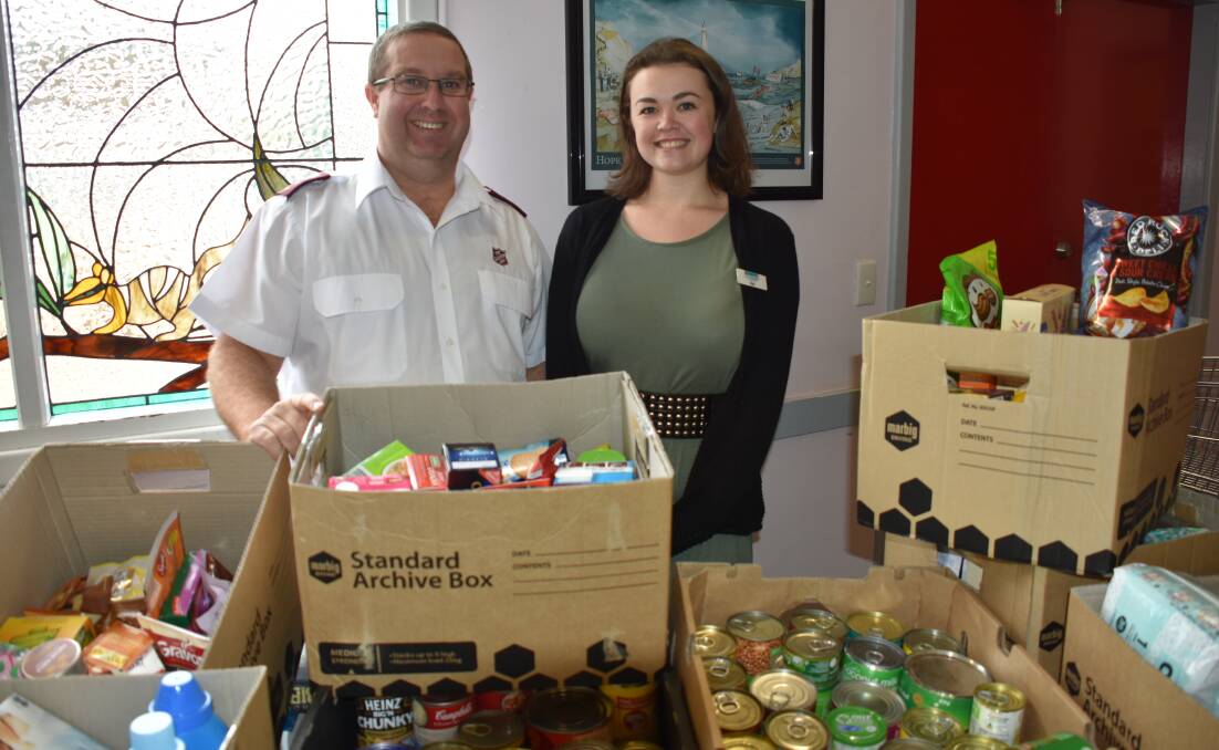 Salvation Army South West captain Mark Schatz has called City of Busselton records officer Zoe Chalwell-James a hero of hope for collecting items to donate to the Salvos.