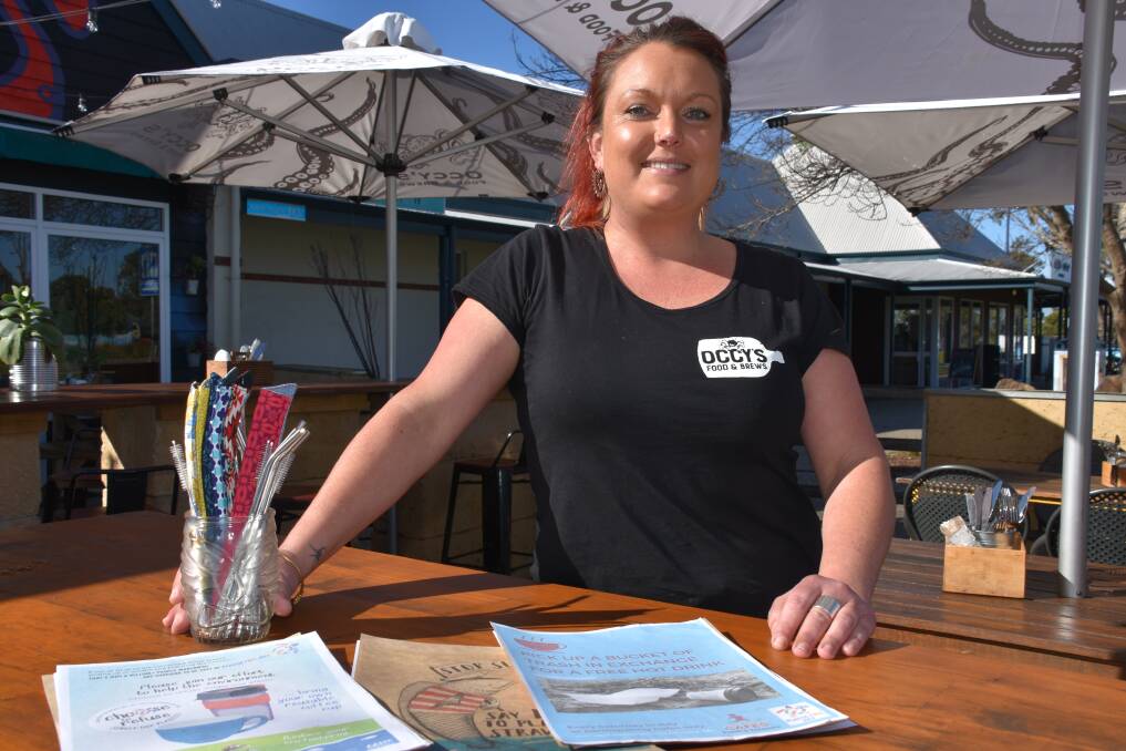 Occy's Dunsborough venue manager Maz Ellis has eliminated their single-use plastics and wants other hospitality venues to get on board. How do you reduce your plastic footprint? Email editorial.bdmail@fairfaxmedia.com.au.