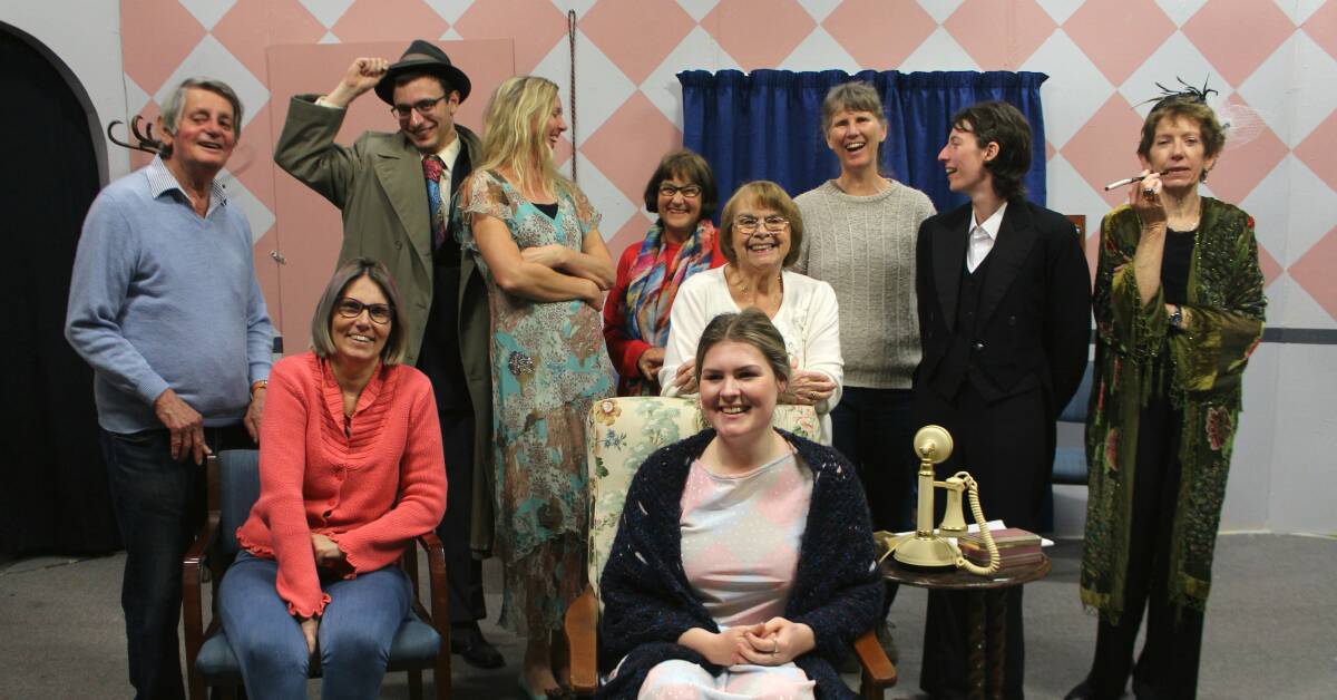 The cast and crew of the Farndale Avenue Housing Estate Townswomen's Guild Dramatic Society Murder Mystery. Image supplied.
