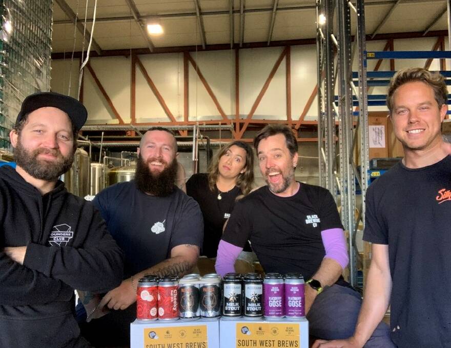 South West brewers from Cheeky Monkey, Rocky Ridge, The Beerfarm and Black Brewing Co have teamed to deliver a 16 pack of South West brews. Image supplied.