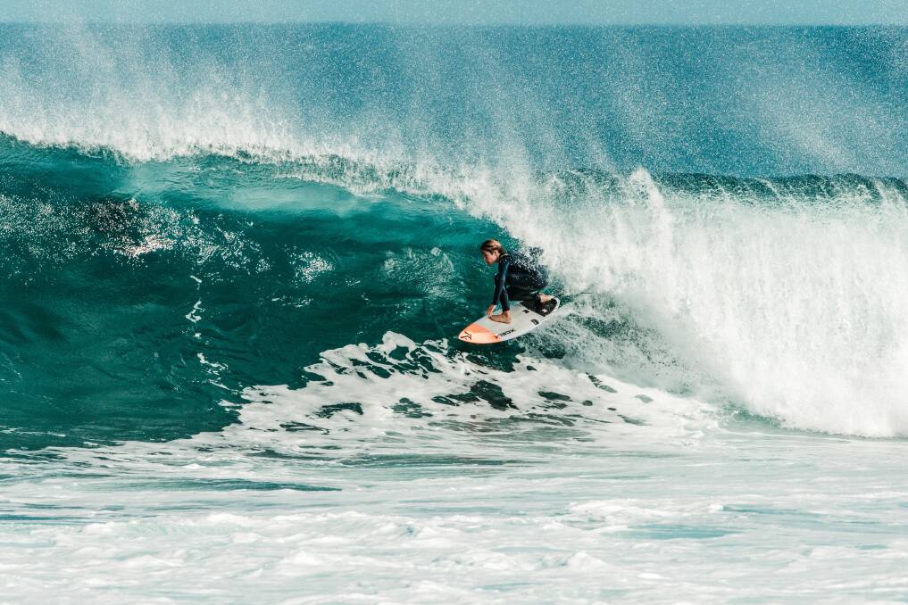 Thirteen year old Yallingup surfer Otis North has spent Autumn at the prestigious National High Performance Training Camp at Surfing Australia's headquarters in Northern NSW. Photo by Luke Clarke. 