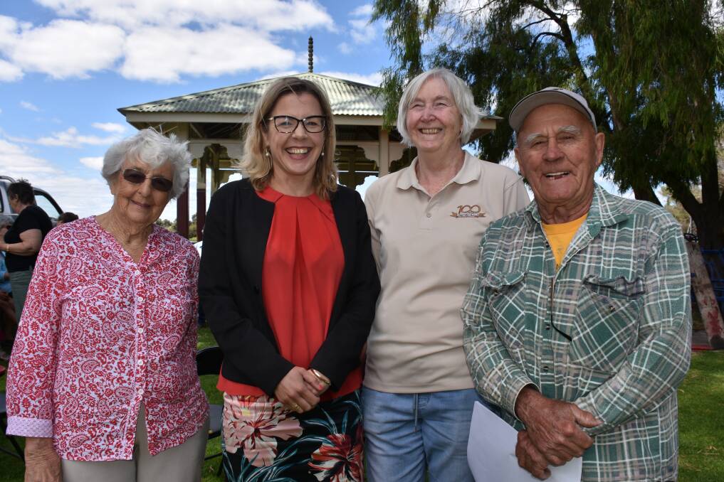 Old Butter Factory volunteers Delys Forrest with Vasse MLA Libby Mettam, Sandra Johnston and Richie Wagner.