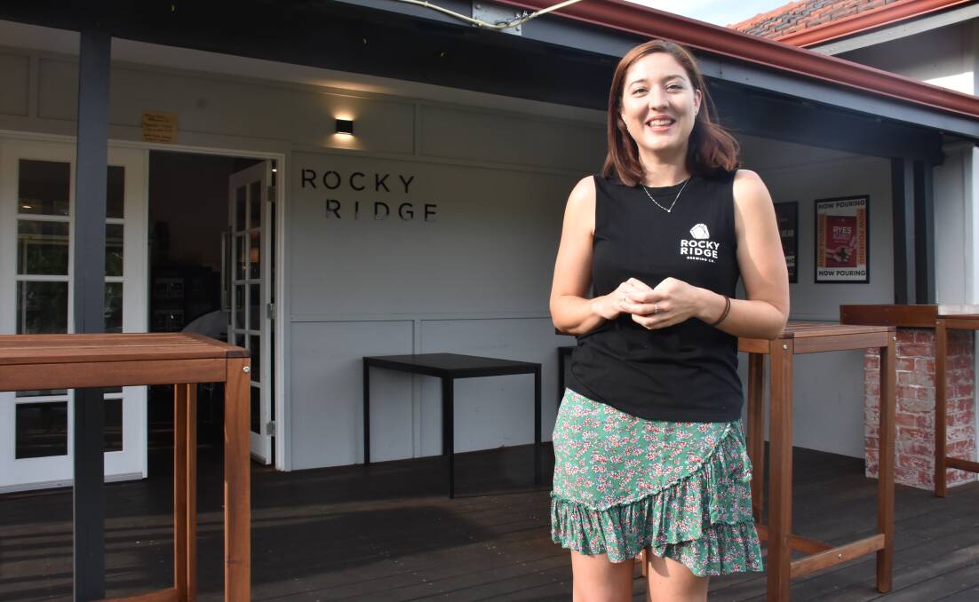 Rocky Ridge Brewing Co general manager Melissa Holland is a finalist in the Telstra Business Women's Emerging Leader Awards.