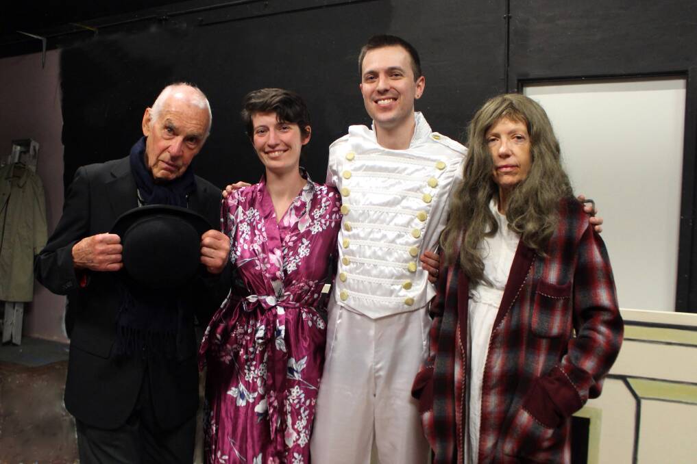 Bill Macpherson, Laura Lawn-Hunt, Michael Hewson and Tricia Mothersole star in Night Errant. Image supplied.