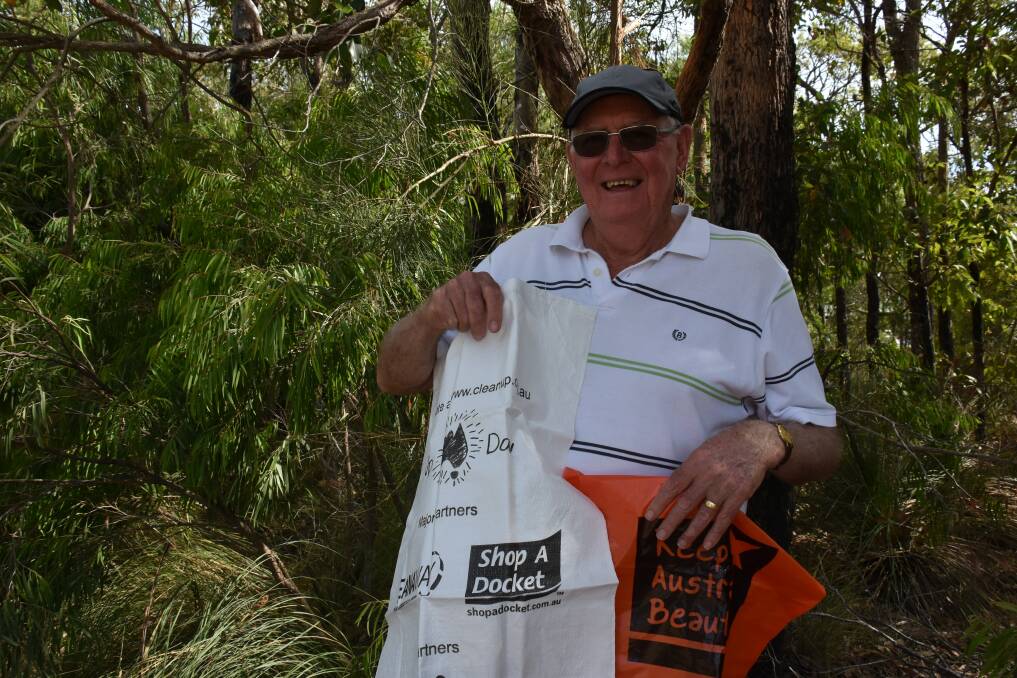 Dunsborough resident Ralph Upton is hoping to find some volunteers for Clean Up Australia Day.