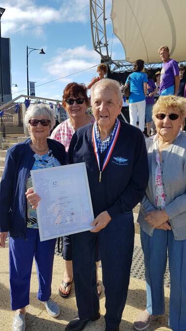 Busselton resident Allen Scott was awarded Busselton's 2020 Senior Citizen of the Year on Australia Day. Image supplied.