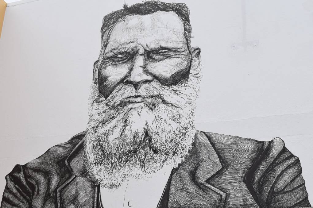 A public portrait of South West Aboriginal hero Sam Isaacs is Busselton artist Jack Bromell's latest work.