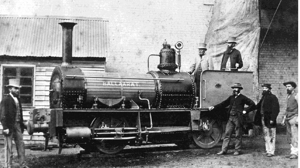 Ballaarat in the manufacturers yard in 1871. Image supplied.