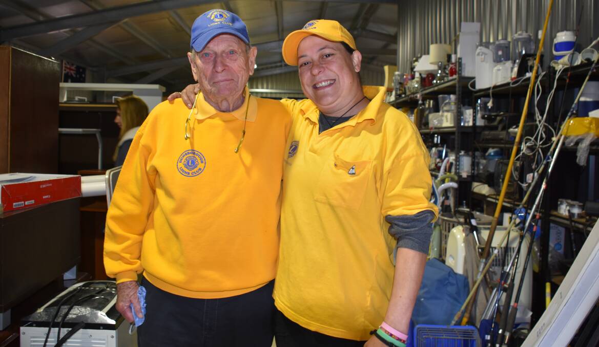 The Dunsborough Lions Club oldest member Mal Robinson and youngest member Nicky Pollard.