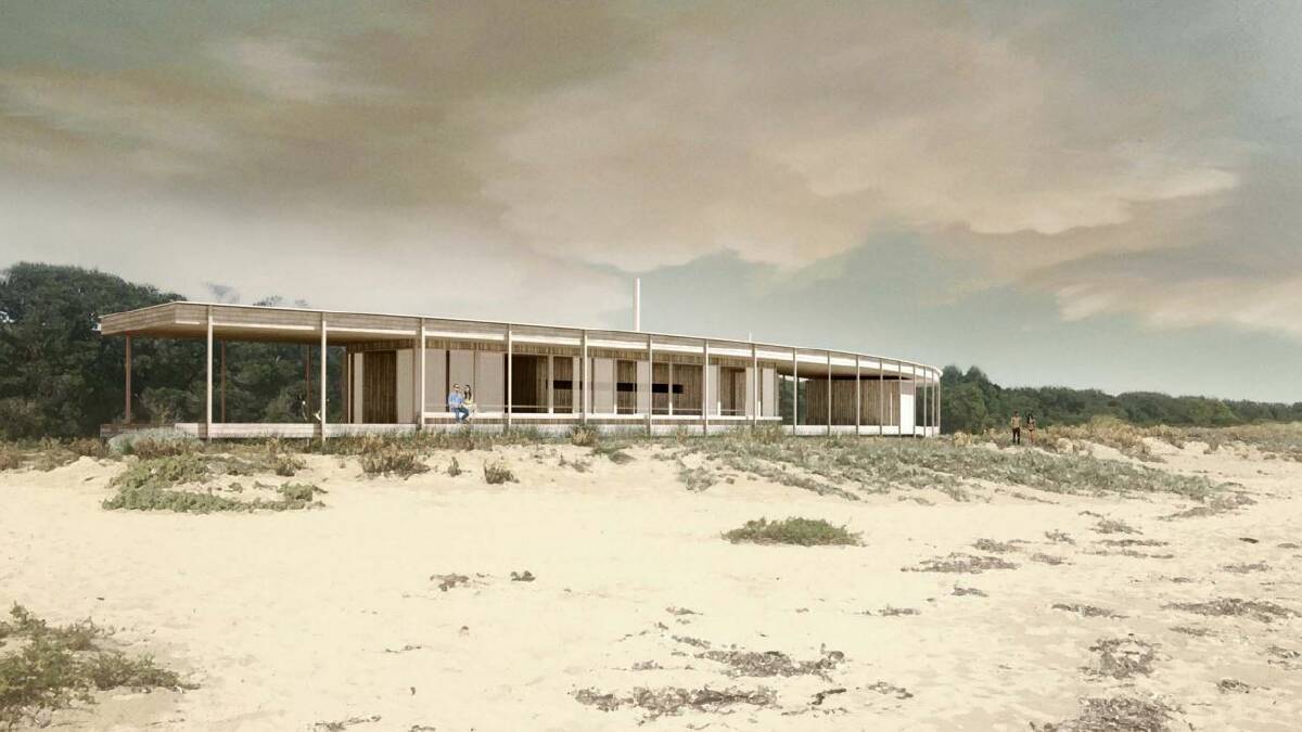 A concept only design of the Dunsborough Foreshore cafe. Image supplied.