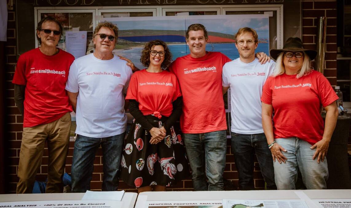 Hundreds gathered at Caves House on Sunday to rally against a development earmarked for Smiths Beach in Yallingup. Image supplied.