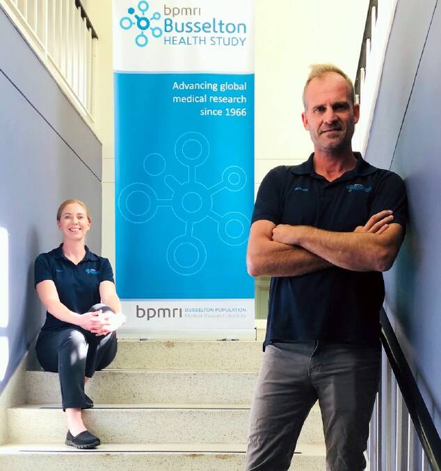 BPMRI research assistant Rachel Migliore and centre director Dr Michael Hunter. Image supplied.