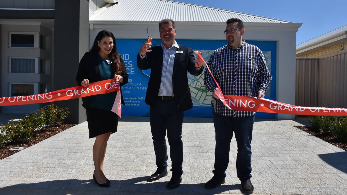 City of Busselton mayor Grant Henley officially opened the Newport Geographe display village on Saturday featuring seven contemporary Australian homes.
