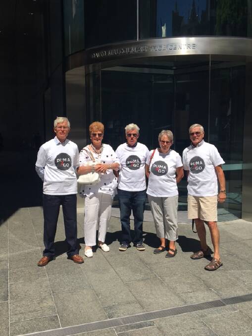Dunsborough community action group from Puma2Go at the Supreme Court in Perth. Image supplied.