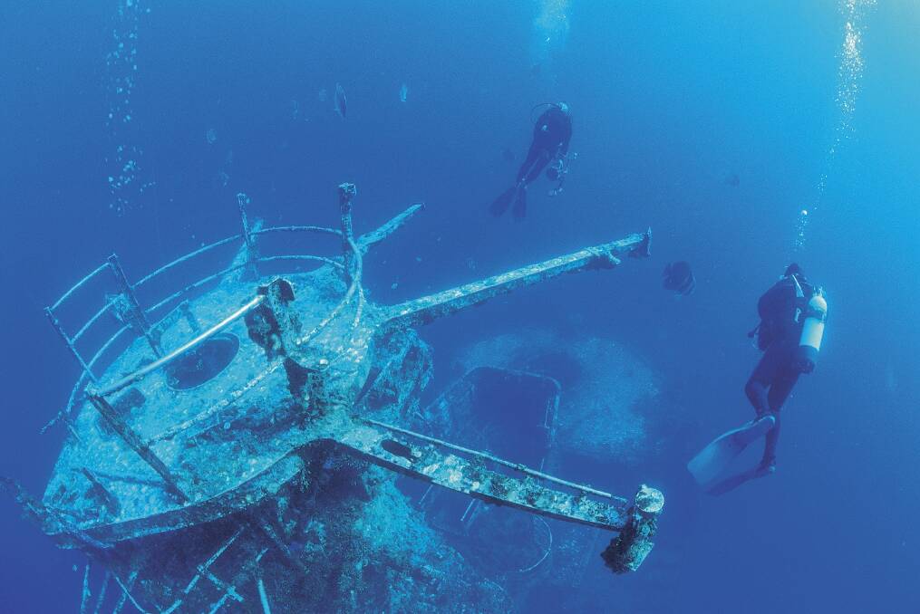 HMAS Swan dive wreck is a no fishing zone. Image supplied.