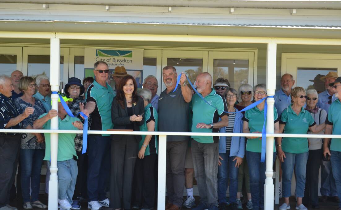 Dignitaries officially opened the revamped croquet club in Busselton. 