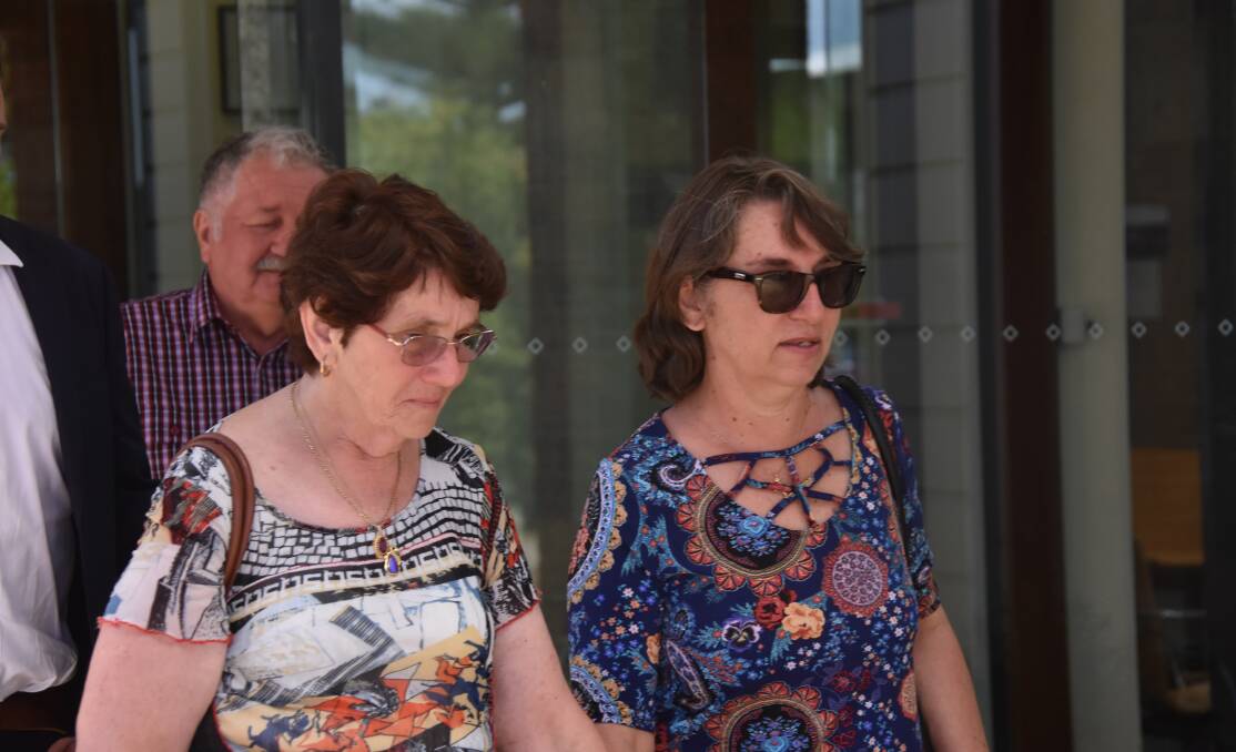 Antonio Popic's family leave the Busselton Court after the coronial inquest.