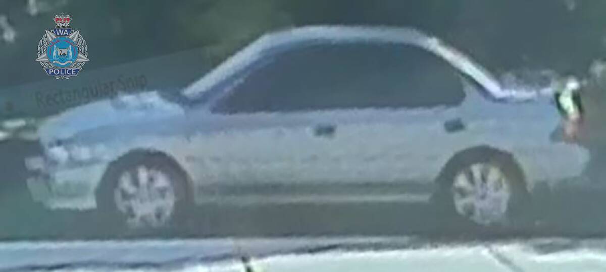 A silver Subaru Impreza sedan was stolen from a residence in Geographe. 