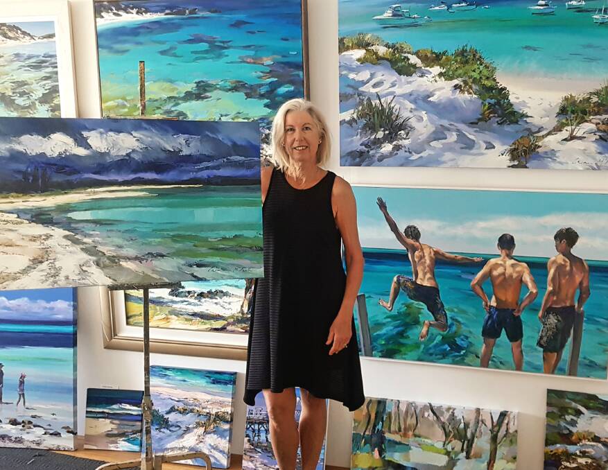 Dunsborough artist Carmen McFaull will welcome guests to her studio at this year's Margaret River Region Open Studios event. Image supplied.