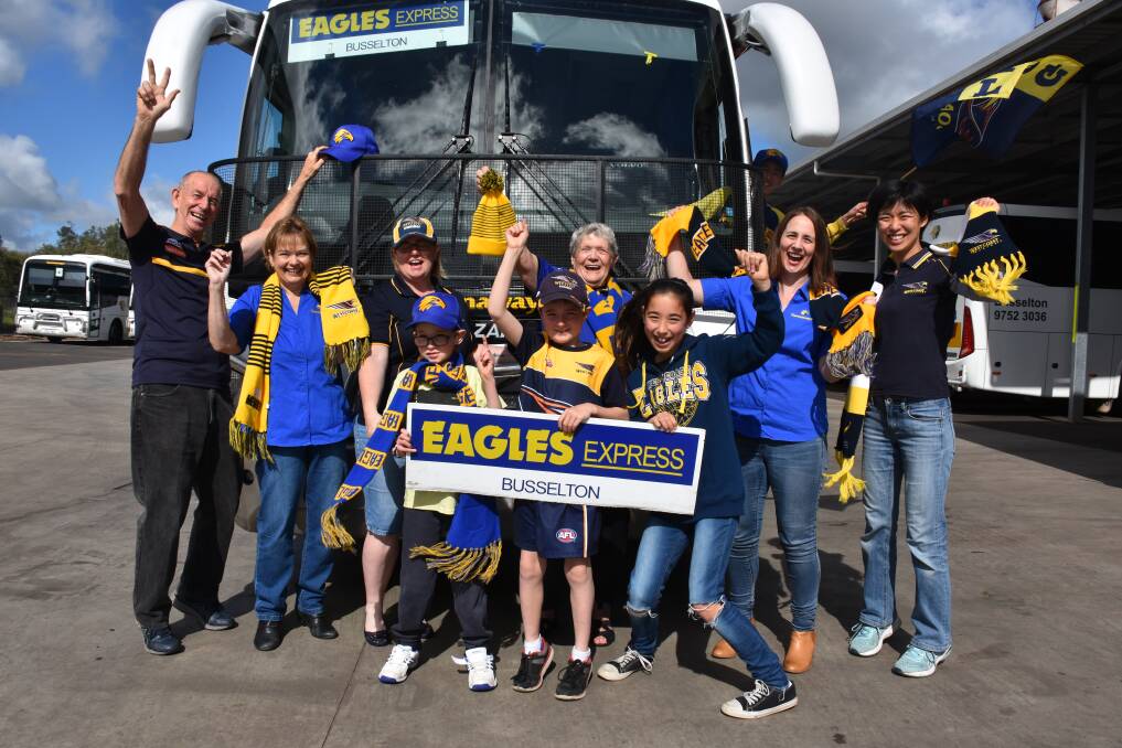 Gannaways Charters and Tours is taking a bus full of excited and hopeful West Coast Eagles fans to the AFL Grand Final in Melbourne.