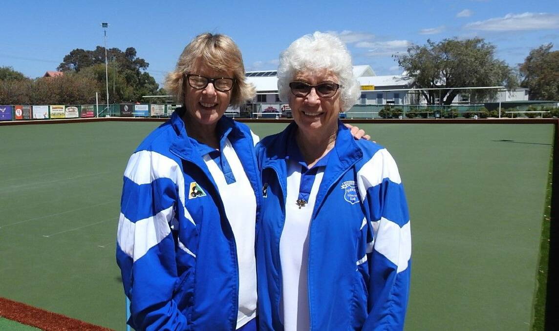 All smiles: The winner and runner-up of the Ladies Consistency Championship were Judy Henderson and Denise Mott. Photo: Supplied.