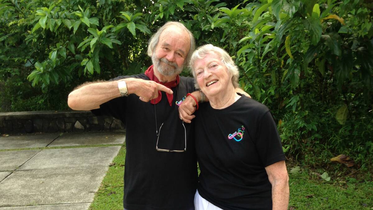 Peter Russell-Clarke, chef, artist and much loved personality, pictured above with wife of 58 years, Jan.
