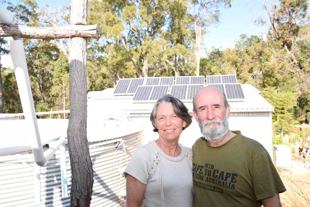 Sherry Thomas and her partner Barrie live off the grid at their Lowden property. Photo: supplied