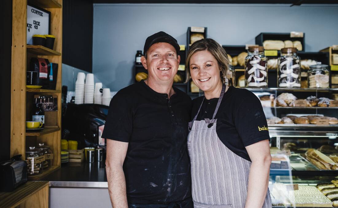 Chris and Candice Barton bought their shop when it was called Busselton Central Bakery four years ago. Picture: Supplied.