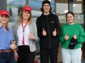 MORE OPPORTUNITIES: Busselton Youth Services Development Supervisor Angela Griffin with Meredith Dixon; Youth Development trainee Edan Cristinelli and work experience student Grace Murray. Picture: Supplied.