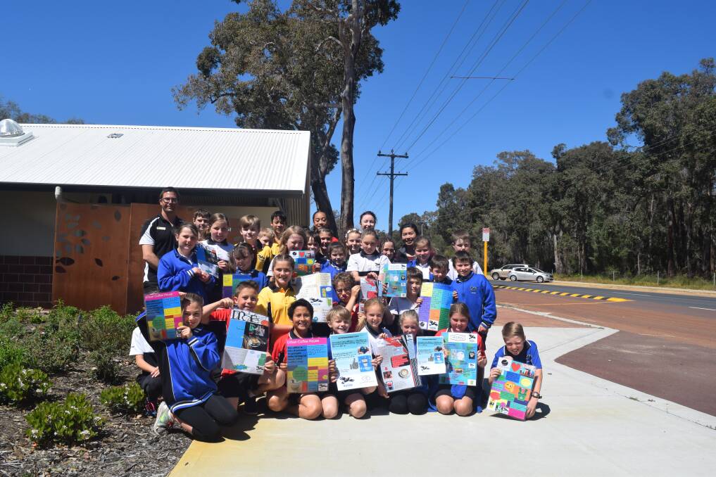 Vasse Primary School students with representatives from The Good Egg and Yahava Vasse. 