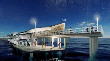 New design: Busselton Jetty Incorporated hope to create a the new platform at the end of the iconic structure. Pictures: supplied.