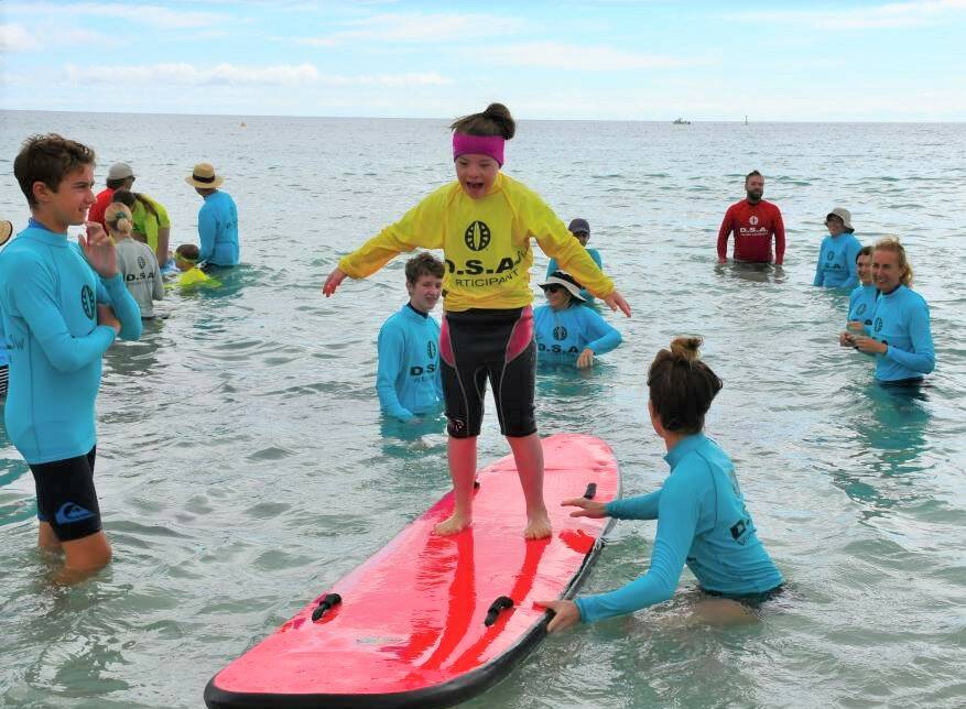 One of the Disabled Surfing participants during the last event of the 2020/21 season. Photo by Mick Marlin.