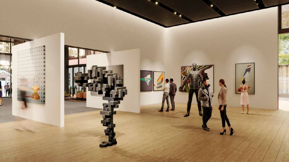 An artist impression of the art gallery at the Busselton Performing Arts and Convention Centre. Photo supplied by City of Busselton.