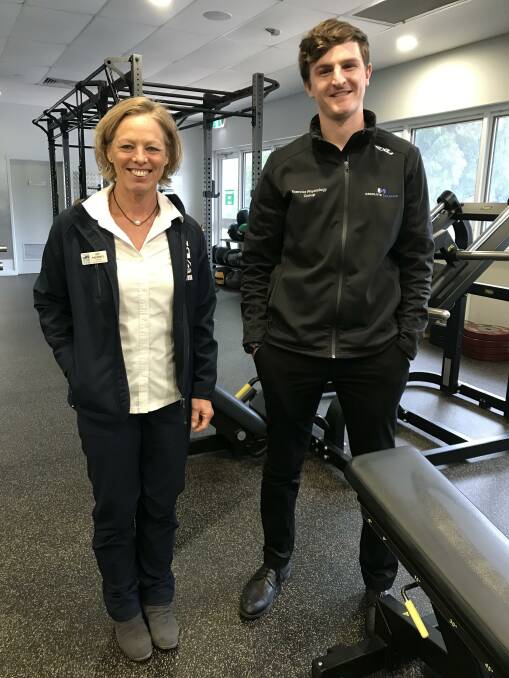 Busselton Allsports Inc president Kat Rafferty with Michael Buswell. Photo is supplied.