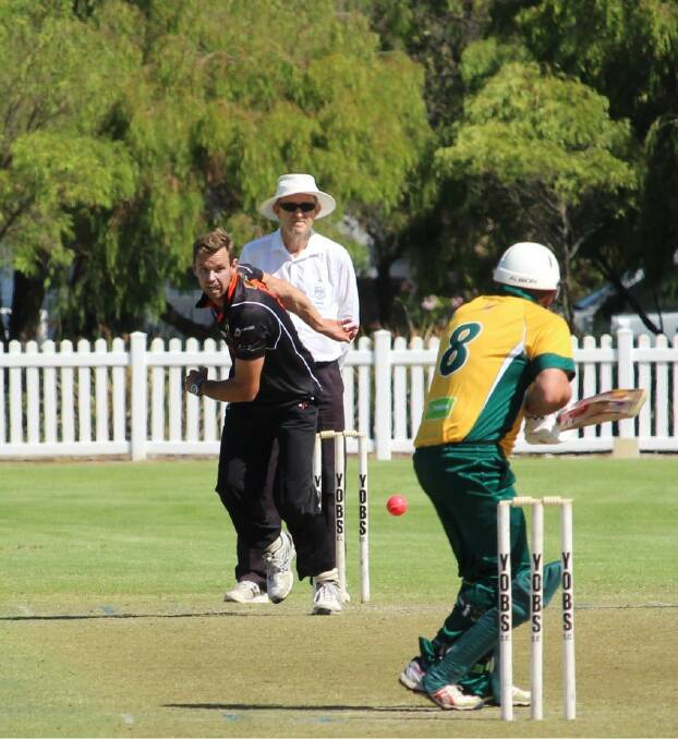 KEY BOWLER: Left-arm quick Scott Young, who took 5-20 to lead Yallingup-Oddbods to victory over St Marys in last Saturdays A-Grade preliminary final. Photo: Vanessa Hatton.