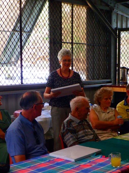 A life member receiving the recognition for contribution to the nursery.