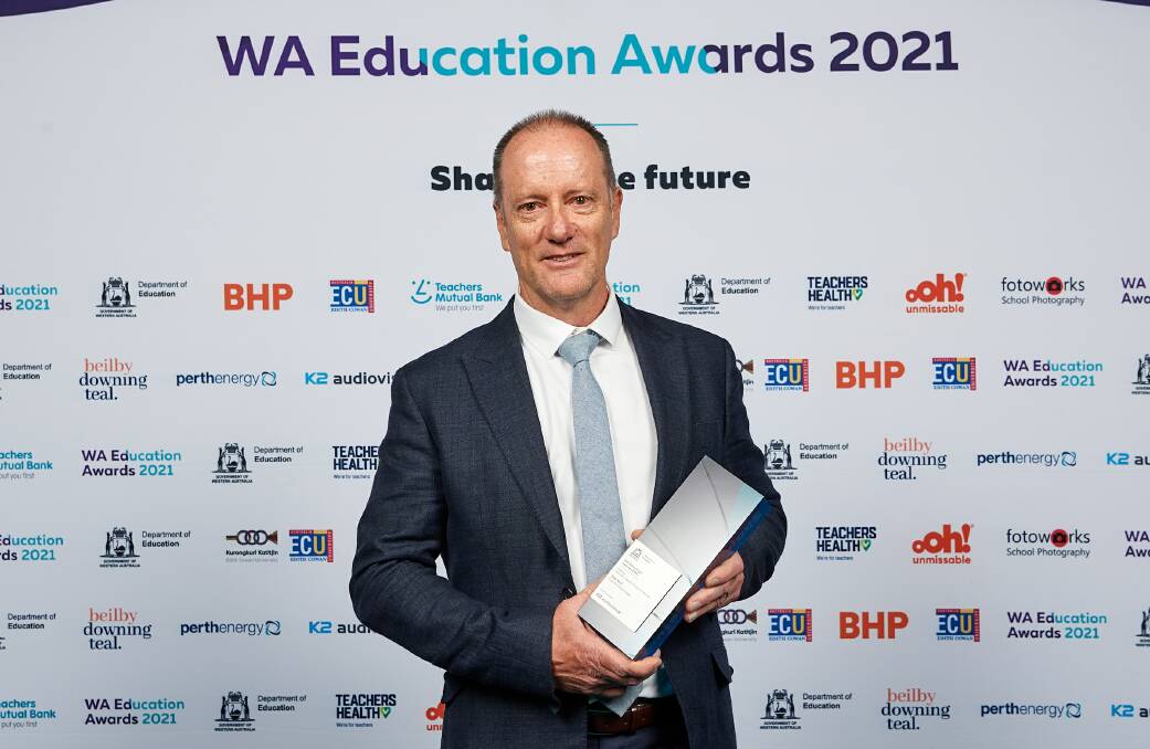 Deputy principal: Cape Naturaliste College's Rob Nail was awarded WA Secondary deputy principal of the year. Photo: Department of Education.