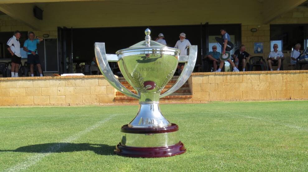 The Hopman Cup at Busselton Tennis Club on Saturday (11th). Selfies with the cup were popular during its visit to the local club. Photo by Michelle Reilly.