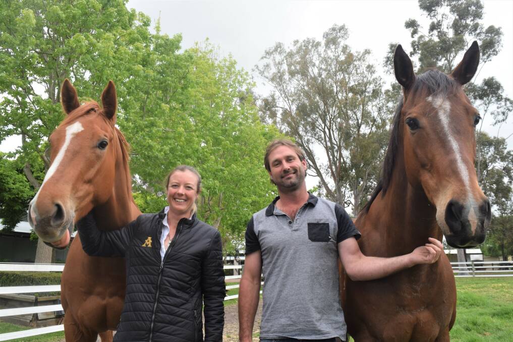 Amelia Park Farm manager Sarah Brown and horse breaker Jesse Byrne have been selected for the 2019 Mongol Derby. Image Sophie Elliott.