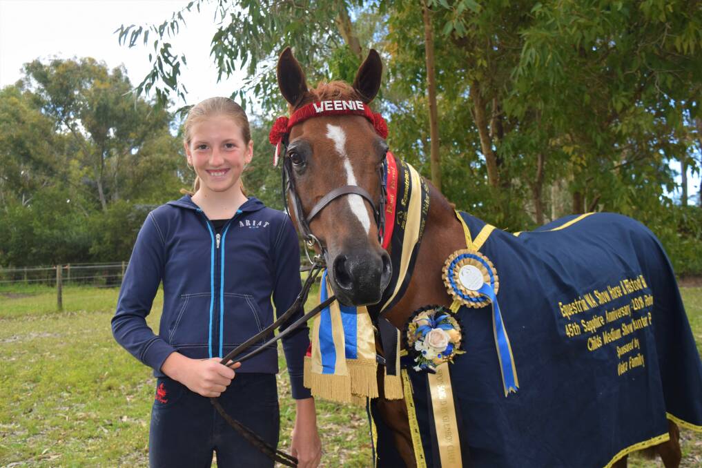 Busselton Senior High School Year 7 student Charlee Langridge and Weenie are preparing to take on the best horse-rider duos in Australia. 